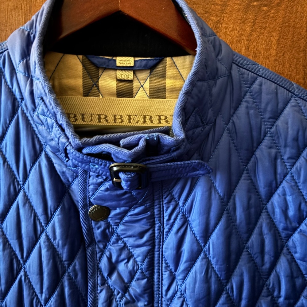 Burberry Blue Quilted Vest